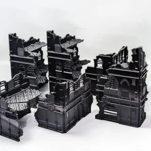 Flat-pack Gothic Wargaming Terrain 7 Pcs